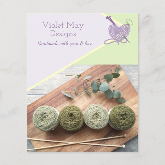 カスタム写真手作り糸クラフト事業 チラシ (正面)