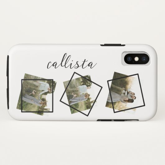 カスタム写真手書き名家族I携帯ケース Case-Mate iPhoneケース (裏面(横))