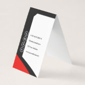 カスタム写真折り畳み名刺 名刺 (裏面)