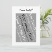 カスタム写真招待状テンプレート 招待状 (スタンド正面)