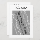 カスタム写真招待状テンプレート 招待状 (正面/裏面)