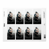 カスタム写真撮影ブラック抽象芸術写真家 ラベル (フルシート)