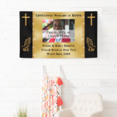 カスタム写真教会または牧師記念バナー 横断幕 (インサイチュ)