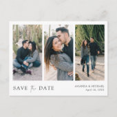 カスタム写真数々の日付の保存 インビテーションポストカード (正面)