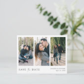 カスタム写真数々の日付の保存 インビテーションポストカード (スタンド正面)