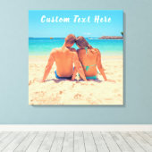 カスタム写真文字キャンバスの写真を印刷 キャンバスプリント (インサイチュ (ウッドフロア))