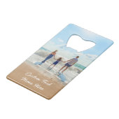 カスタム写真文字クレジットカードボトルオープナー クレジットカード栓抜き (正面アングル)