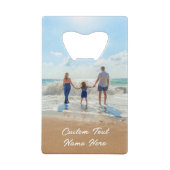 カスタム写真文字クレジットカードボトルオープナー クレジットカード栓抜き (裏面)