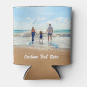 カスタム写真文字クーラーボックスご家族の写真 缶クーラー (正面)