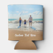 カスタム写真文字クーラーボックスご家族の写真 缶クーラー (裏面)