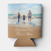 カスタム写真文字クーラーボックスご家族の写真 缶クーラー (正面)