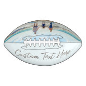 カスタム写真文字サッカーあなたのお気に入りの写真 アメリカンフットボール (正面)