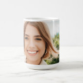 カスタム写真文字デザイン自分の コーヒーマグカップ (中央)