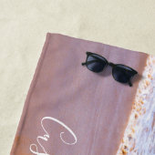 カスタム写真文字ビーチデザイン ビーチタオル (インサイチュ)