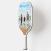 カスタム写真文字ピックボールあなたの写真パドル ピックルボールラケット (左)