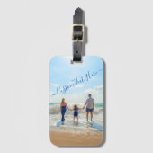 カスタム写真文字ラゲッジタグあなたの写真デザイン ラゲッジタグ (正面縦)