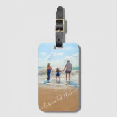 カスタム写真文字ラゲッジタグパーソナライズされた ラゲッジタグ (正面縦)
