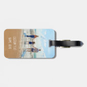 カスタム写真文字ラゲッジタグ – 独自のデザイン ラゲッジタグ (裏面横)