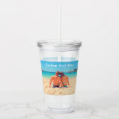 カスタム写真文字名アクリルタンブラーあなたの写真 アクリルタンブラー (正面)