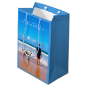 カスタム写真文字抱き枕あなたのペットの写真 ミディアムペーパーバッグ (裏面アングル)