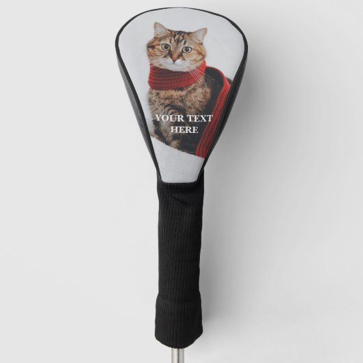 カスタム写真文字独自のゴールを作成パーソナライズされたする ゴルフヘッドカバー (正面)
