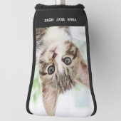 カスタム写真文字独自の作成パーソナライズされた ゴルフヘッドカバー (回転90)