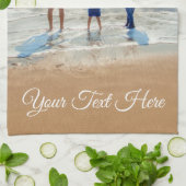 カスタム写真文字 – お客様のデザイン – 家族の休暇 キッチンタオル (折り畳み)