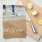 カスタム写真文字 – お客様のデザイン – 家族の休暇 キッチンタオル (四つ折り)