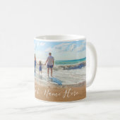 カスタム写真文字Mug家族のお気に入りの写真 コーヒーマグカップ (正面右)