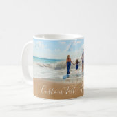 カスタム写真文字Mug家族のお気に入りの写真 コーヒーマグカップ (正面左)