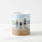カスタム写真文字Mug家族のお気に入りの写真 コーヒーマグカップ (中央)