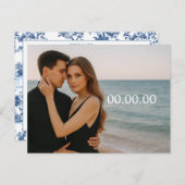 カスタム写真日付はがきを保存 案内ポストカード (正面/裏面)