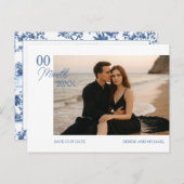 カスタム写真日付はがきを保存 案内ポストカード (正面/裏面)