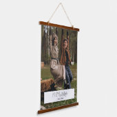 カスタム写真書道結婚記念日 吊り下げ型タペストリー (傾斜あり)