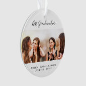 カスタム写真最高のおばあちゃん オーナメント (正面)