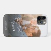 カスタム写真最高のパパのスクリプト名パーソナライズされた Case-Mate iPhoneケース (裏面(横))