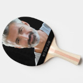 カスタム写真最高のパパは常に父の日黒 卓球ラケット (横)