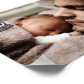 カスタム写真最高のパパ ポスター (角)