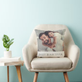 カスタム写真最高のパパEver Tシャツ クッション (椅子)
