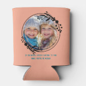 カスタム写真最高の母と家族の母親の日 缶クーラー (裏面)