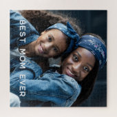 カスタム写真最高の母 ジグソーパズル (横)