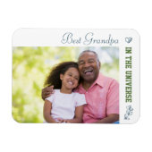 カスタム写真最高の- Grandpa in the Universe マグネット (横)