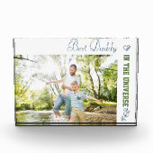 カスタム写真最高のDaddy in the Universe フォトブロック (正面)