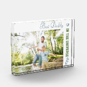 カスタム写真最高のDaddy in the Universe フォトブロック (左)