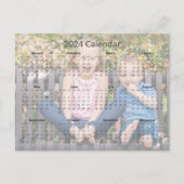 カスタム写真月刊カレンダー2024 ポストカード (正面)
