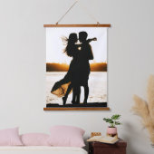 カスタム写真木枠にユニーク仕上げ 吊り下げ型タペストリー (寝室)