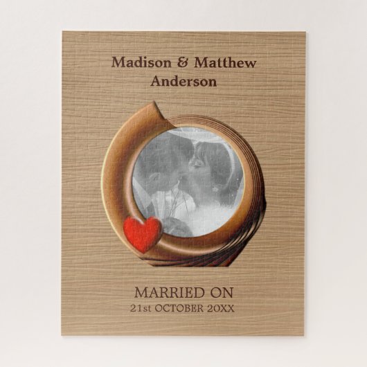 カスタム写真木枠 ジグソーパズル (縦)