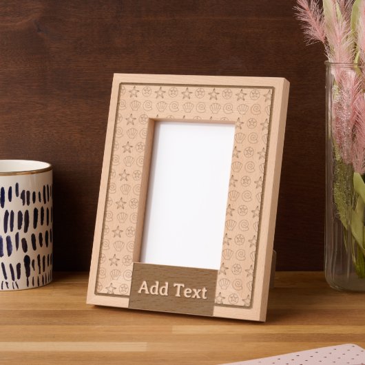 カスタム写真枠 レーザー彫刻フレーム (左)