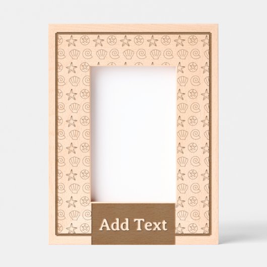 カスタム写真枠 レーザー彫刻フレーム (正面)