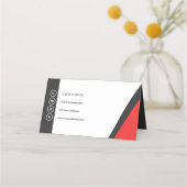 カスタム写真業務折り畳みロイヤリティ ロイヤリティカード (裏面)